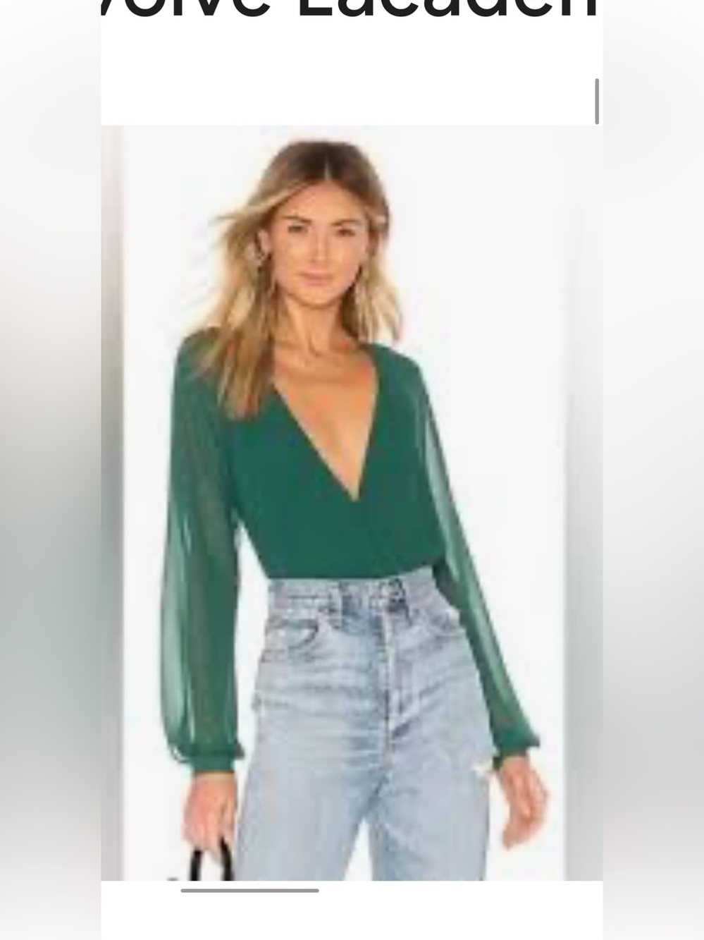 Lovers + Friends Layla Bodysuit in Emerald Green